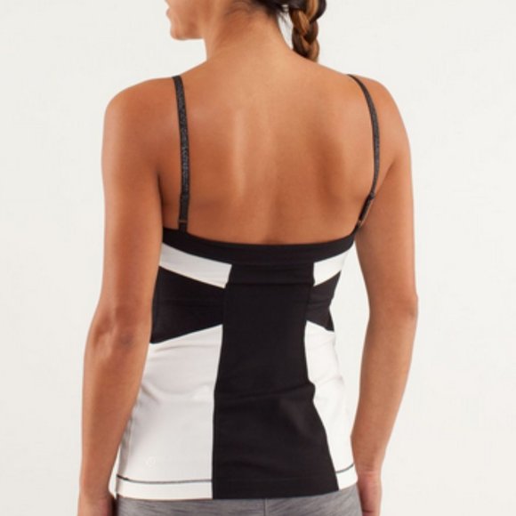 Lululemon Elongate Tank Black Polar Cream 4 - Picture 3 of 16